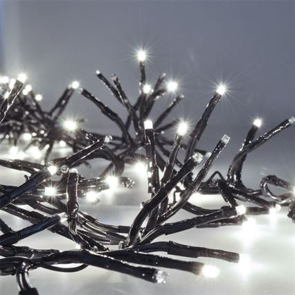 Guirlande lumineuse LED d'extérieur 576 LED / 8 modes, 8 m, IP44, blanc froid + télécommande