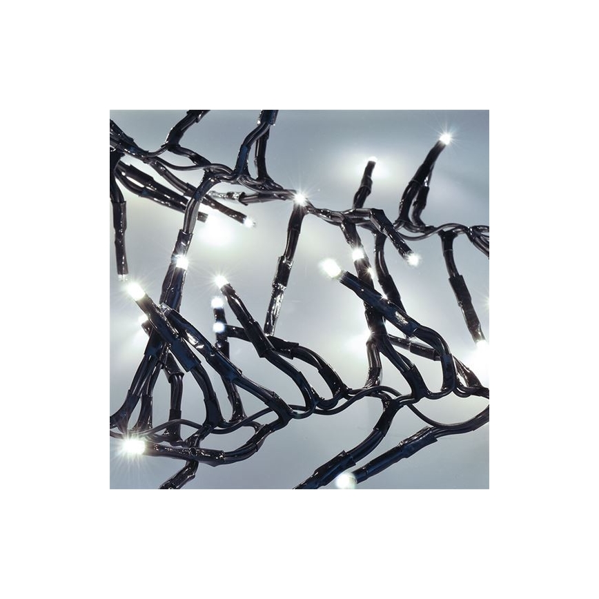 LED Kerst Lichtketting 576xLED/8 functies 8m IP44 koud wit + AB
