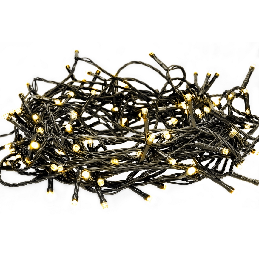 LED buitensnoer 50xLED/8 functies 8m IP44 warm wit