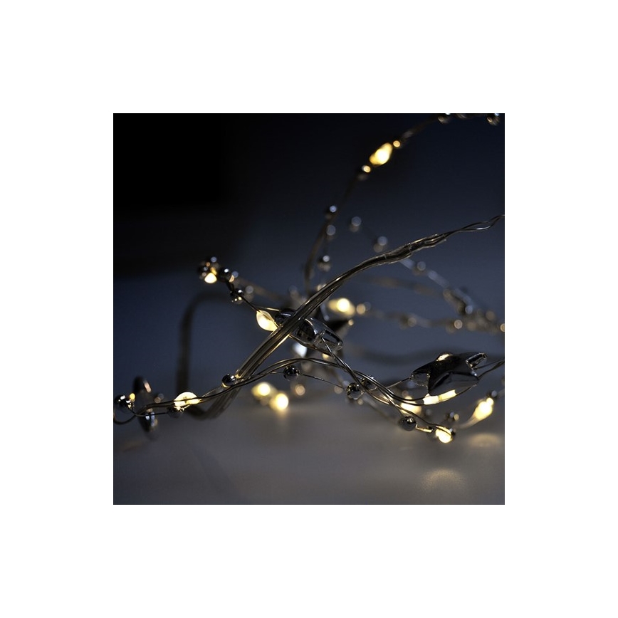 LED Kerst Lichtketting 20xLED/2xAA 1,5m warm wit