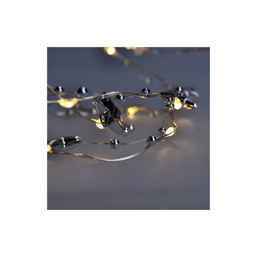 LED Kerst Lichtketting 20xLED/2xAA 1,5m warm wit
