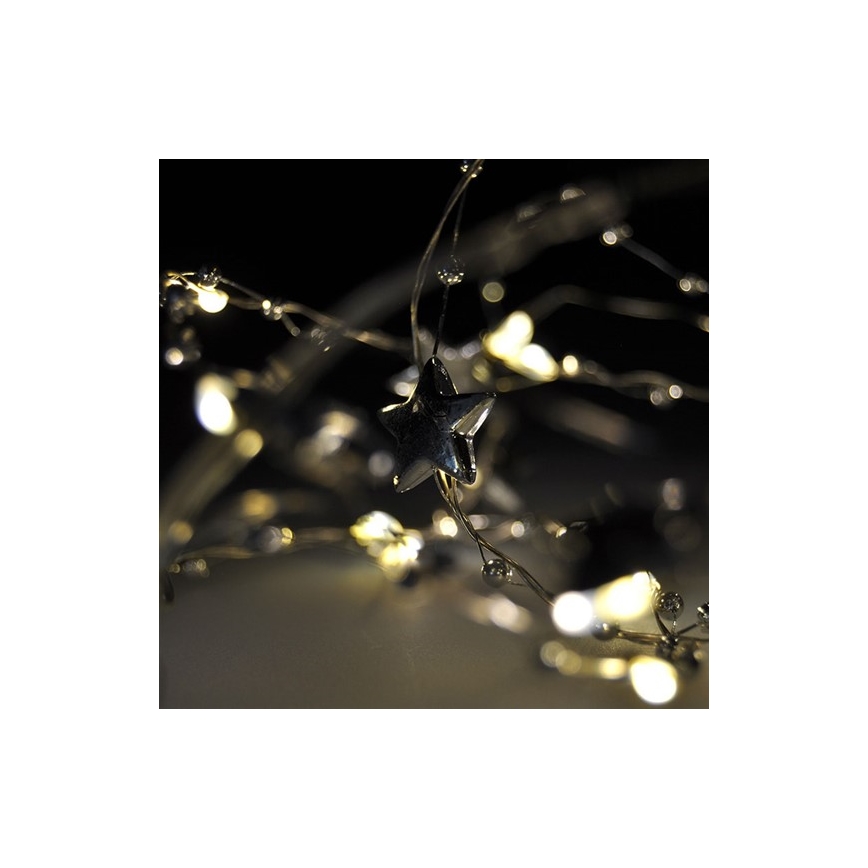 LED Kerst Lichtketting 20xLED/2xAA 1,5m warm wit