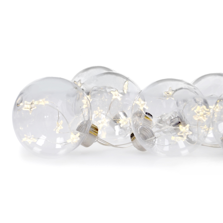 LED Kerst lichtsnoer 30xLED 2,5m warm wit