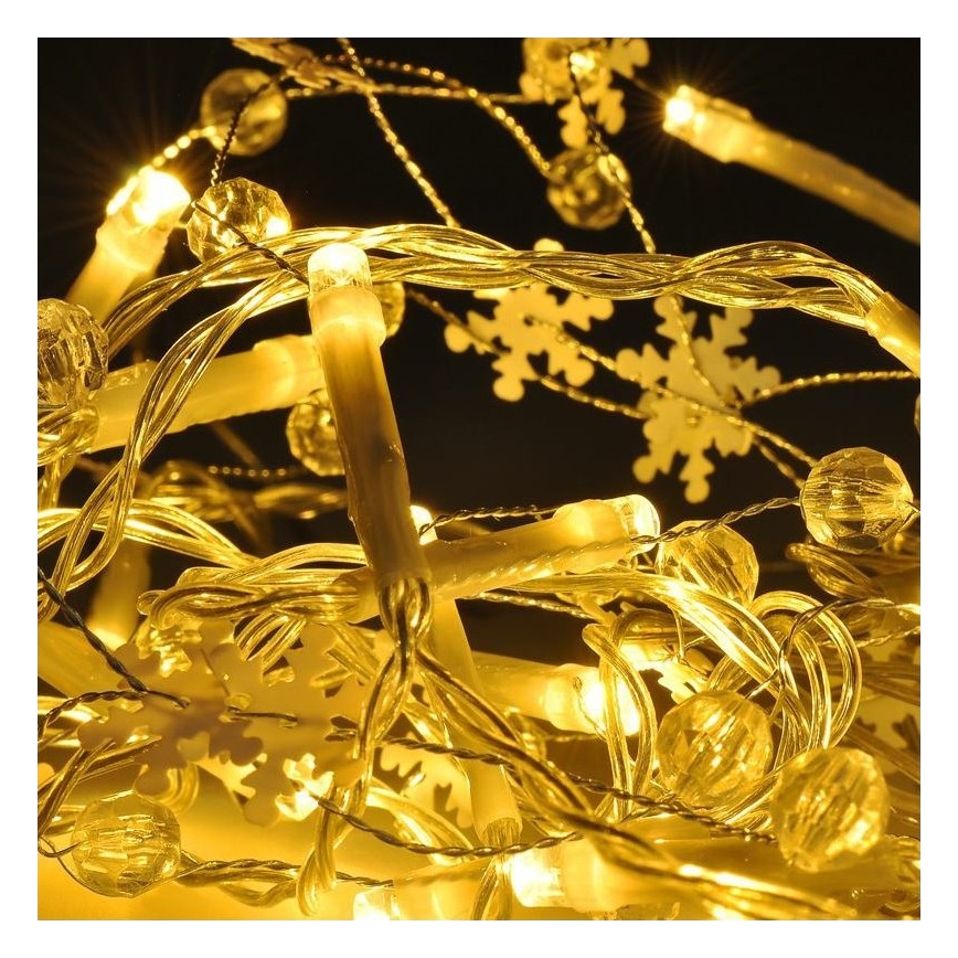 LED Kerst Lichtketting 20xLED/2xAA 2m warm wit