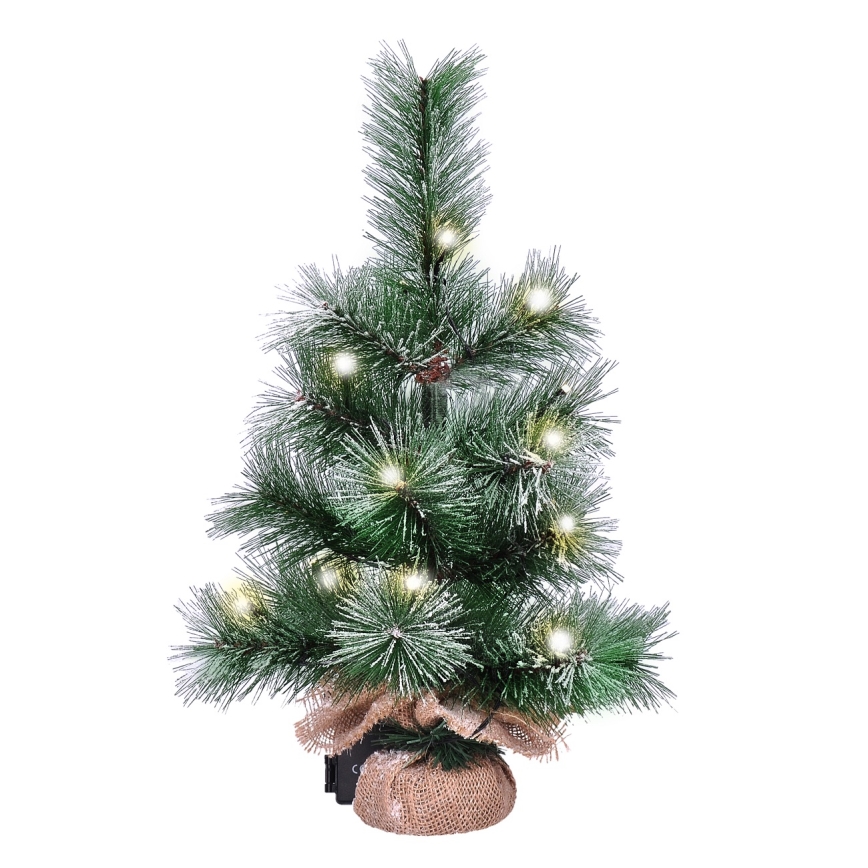 Décoration de noël d'extérieur 15xLED/3xAA sapin IP44