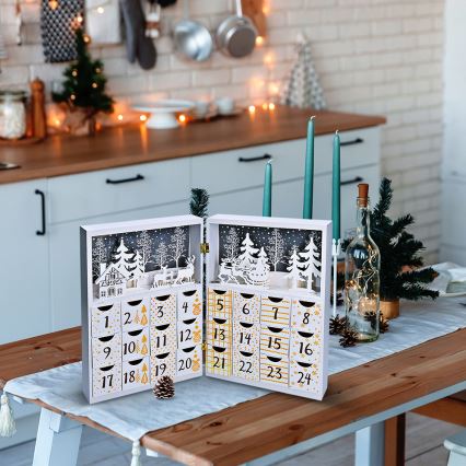 LED adventskalender LED/2xAAA