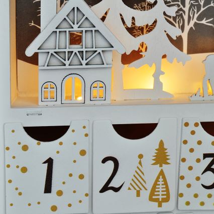 LED adventskalender LED/2xAAA