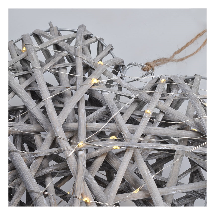 LED Kerstversiering LED/2xAA rotan