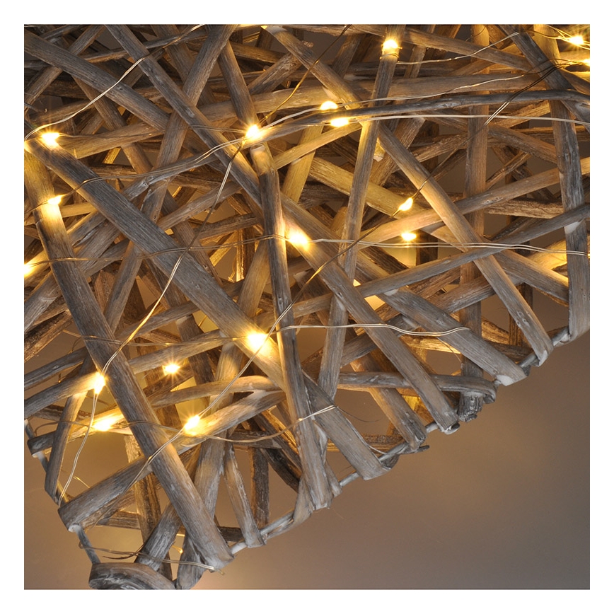 LED Kerstversiering LED/2xAA rotan
