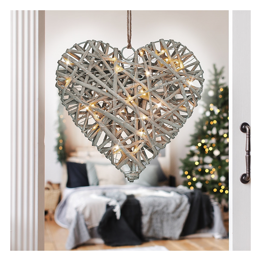 LED Kerstversiering LED/2xAA rotan