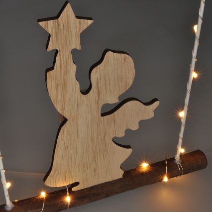 LED Kerst Decoratie LED/2xAA engel