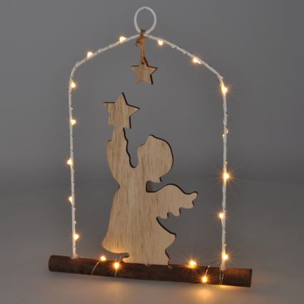 LED Kerst Decoratie LED/2xAA engel