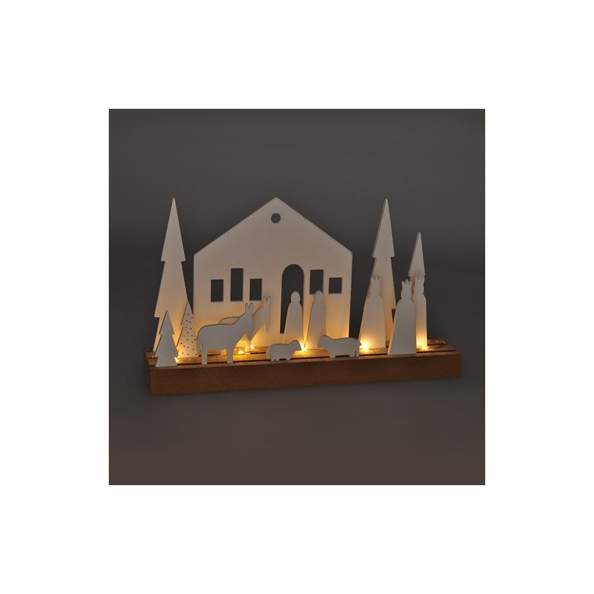 Décoration de Noël LED/2xAAA épicéa