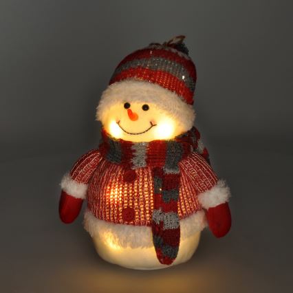 Décoration de Noël LED/3xAA bonhomme de neige