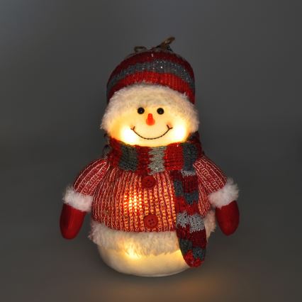 Décoration de Noël LED/3xAA bonhomme de neige