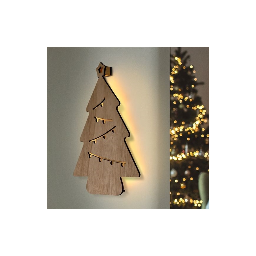 Décoration de Noël LED/2xAA arbre