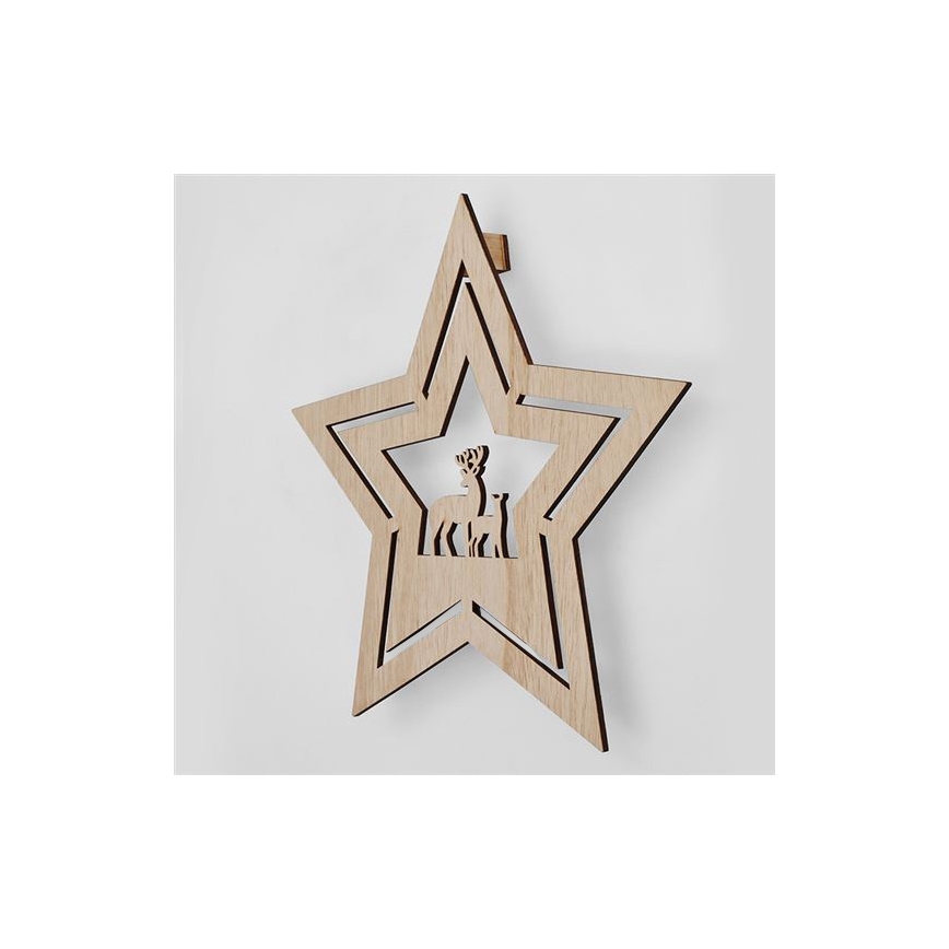 Décoration de Noël LED/2xAA étoile