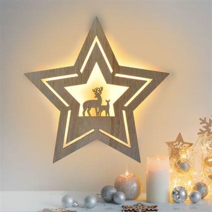 LED Kerstversiering LED/2xAA ster