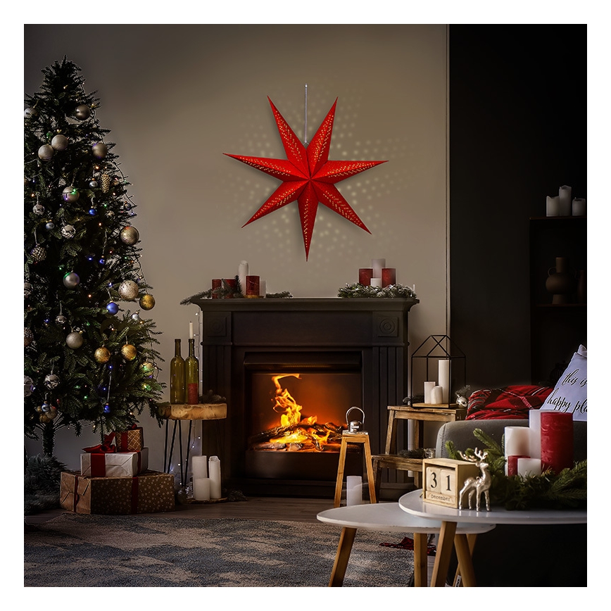 LED kerstdecoratie LED/2xAA 60 cm ster