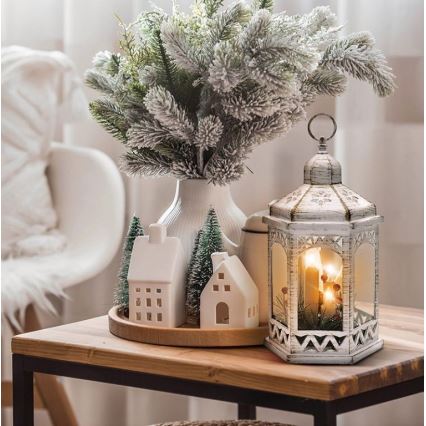 LED Kerstversiering 3xLED/3xAAA lantaarn