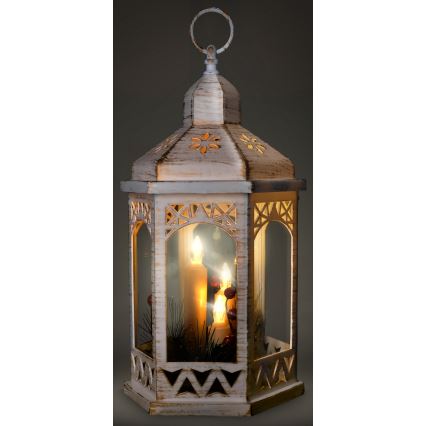 LED Kerstversiering 3xLED/3xAAA lantaarn