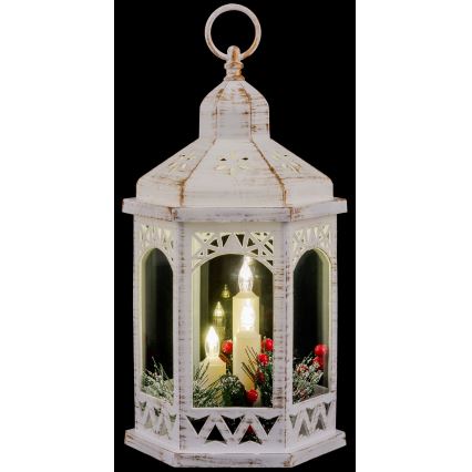LED Kerstversiering 3xLED/3xAAA lantaarn