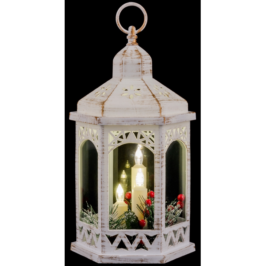 LED Kerstversiering 3xLED/3xAAA lantaarn