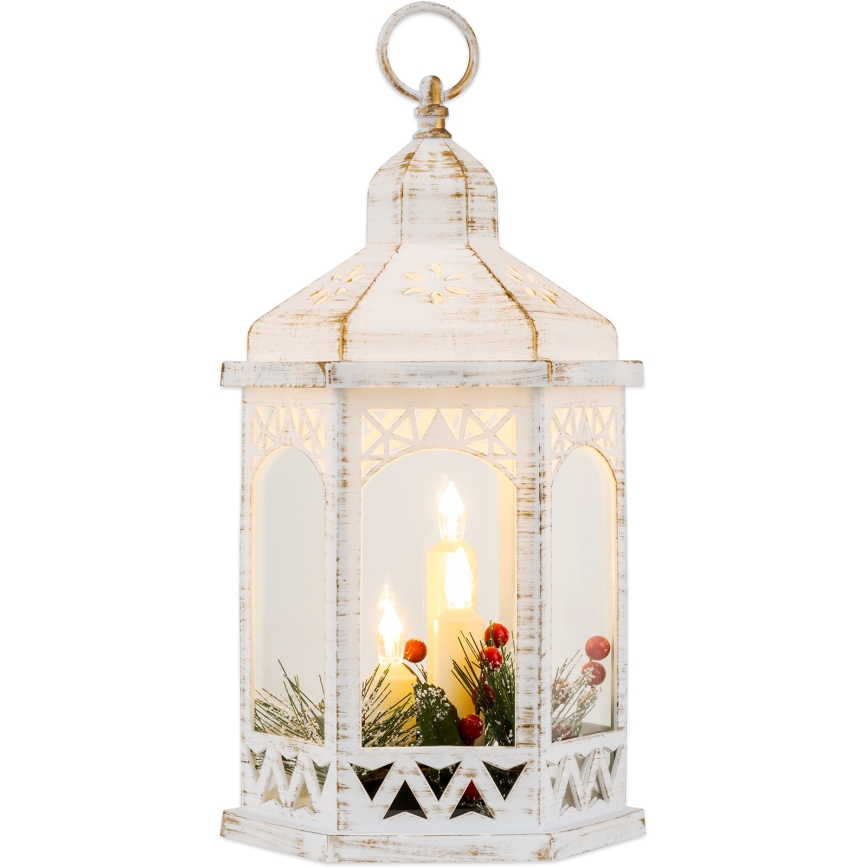 LED Kerstversiering 3xLED/3xAAA lantaarn