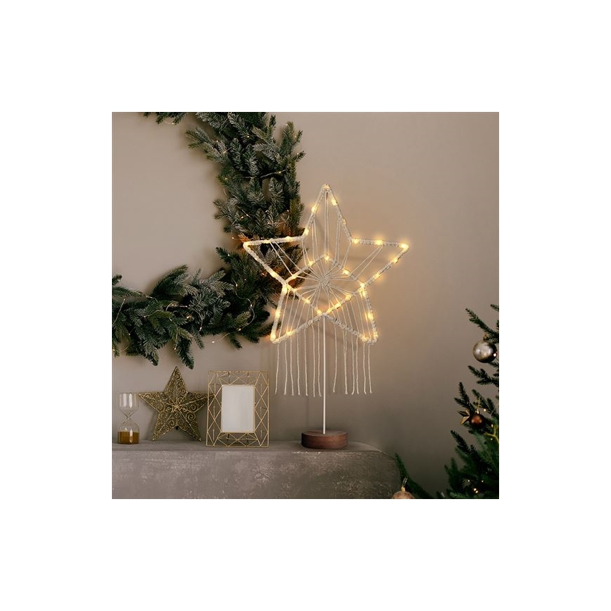 Décoration de Noël LED/2xAAA étoile