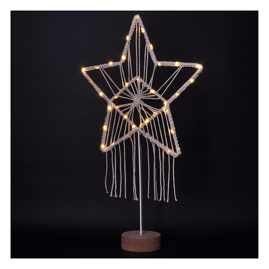 Décoration de Noël LED/2xAAA étoile
