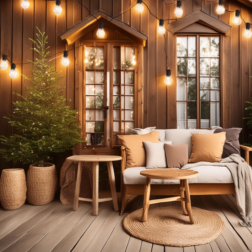 LED buitenlichtslinger GIRLANDA 10xLED/3xAA 3m IP44 warm wit