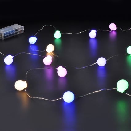LED Kerst lichtsnoer 40xLED/2xAA 4,3 m Meerdere kleuren