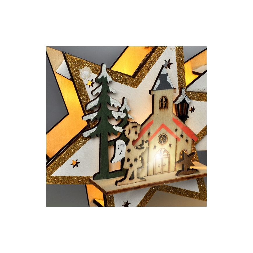 Décoration de Noël LED comète 10xLED/2xAA