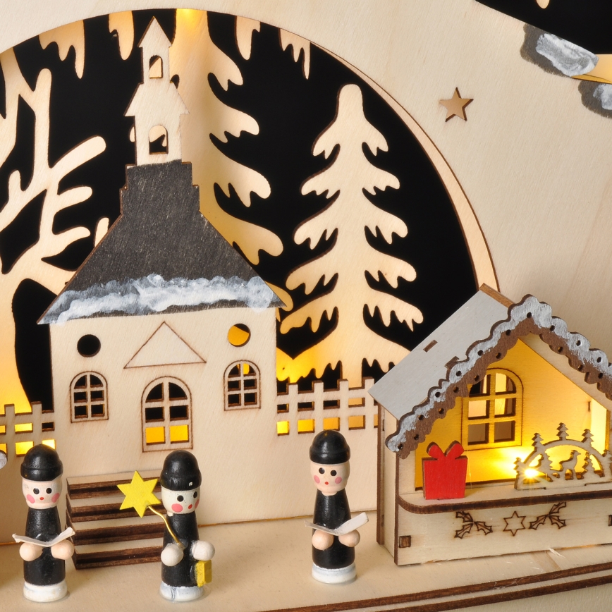 Décoration de Noël LED/2xAA/blanc chaud arbre