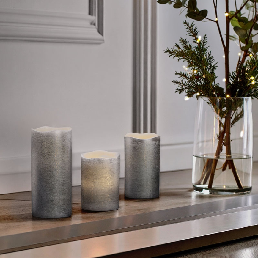 SET 3x LED-kaarsen LED/3xAAA warm wit