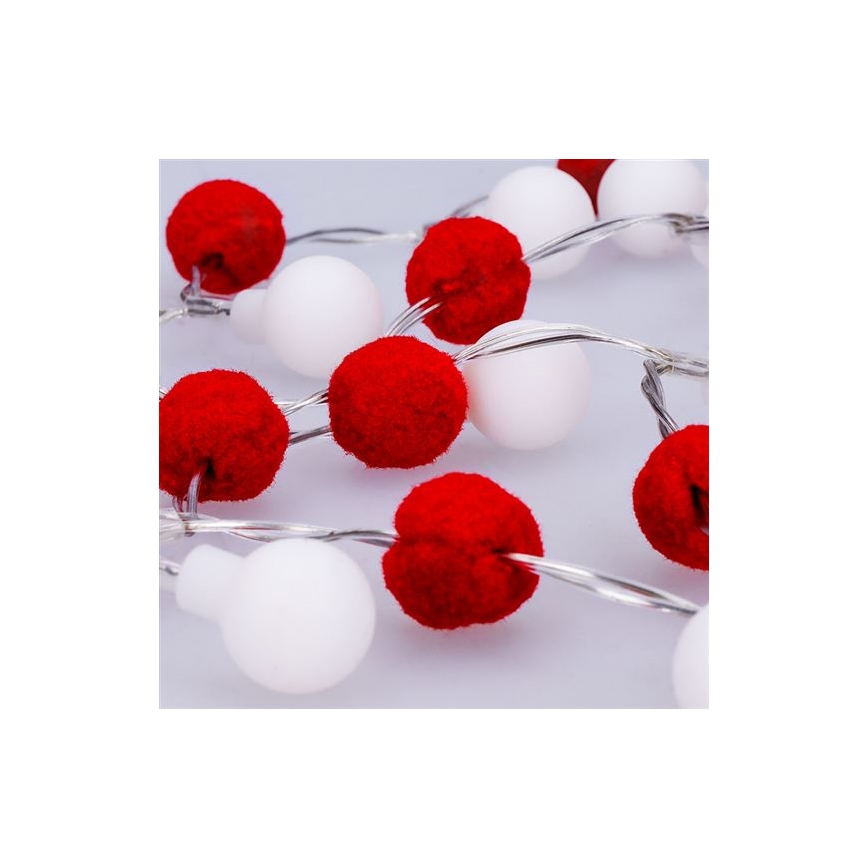 Guirlande lumineuse LED de Noël 20 LED/2xAA 1,8 m blanc chaud