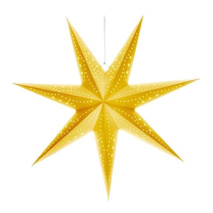 LED kerstdecoratie 20xLED/2xAA 60 cm warm wit gouden ster