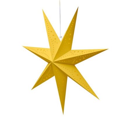 LED kerstdecoratie 20xLED/2xAA 60 cm warm wit gouden ster