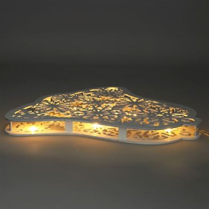 Décoration de Noël LED 9xLED/2xAA blanc chaud clochette