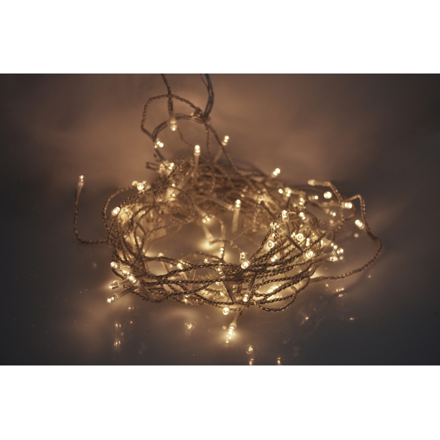 LED buitengordijn 360xLED/8 functies 15m IP44 warm wit