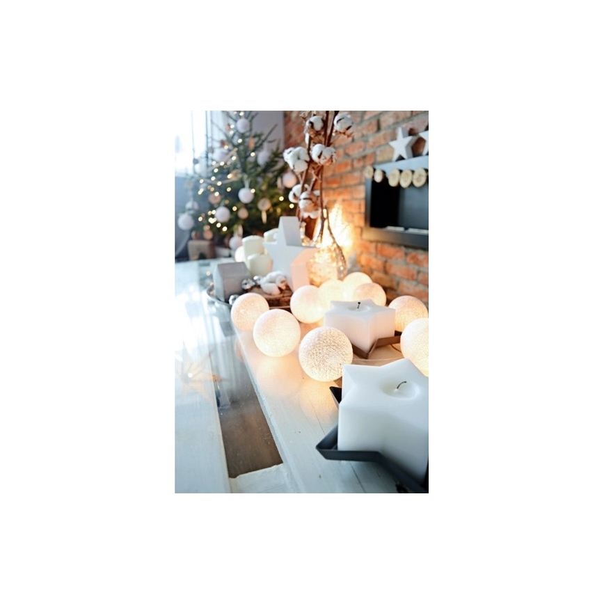 Solight 1v48 - LED Bollen Kerstverlichting lichtketting 20x LED / 230V 6m