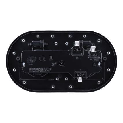 Buiten inbouw vloer double socket IP55 rond
