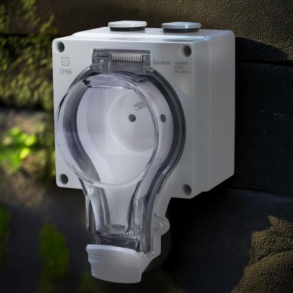 Waterdicht stopcontact voor vochtige ruimtes 230V/16A IP66