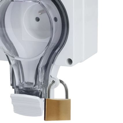 Dubbele wandcontactdoos IP66 voor vochtige omgevingen 230V/16A – water- en stofdicht