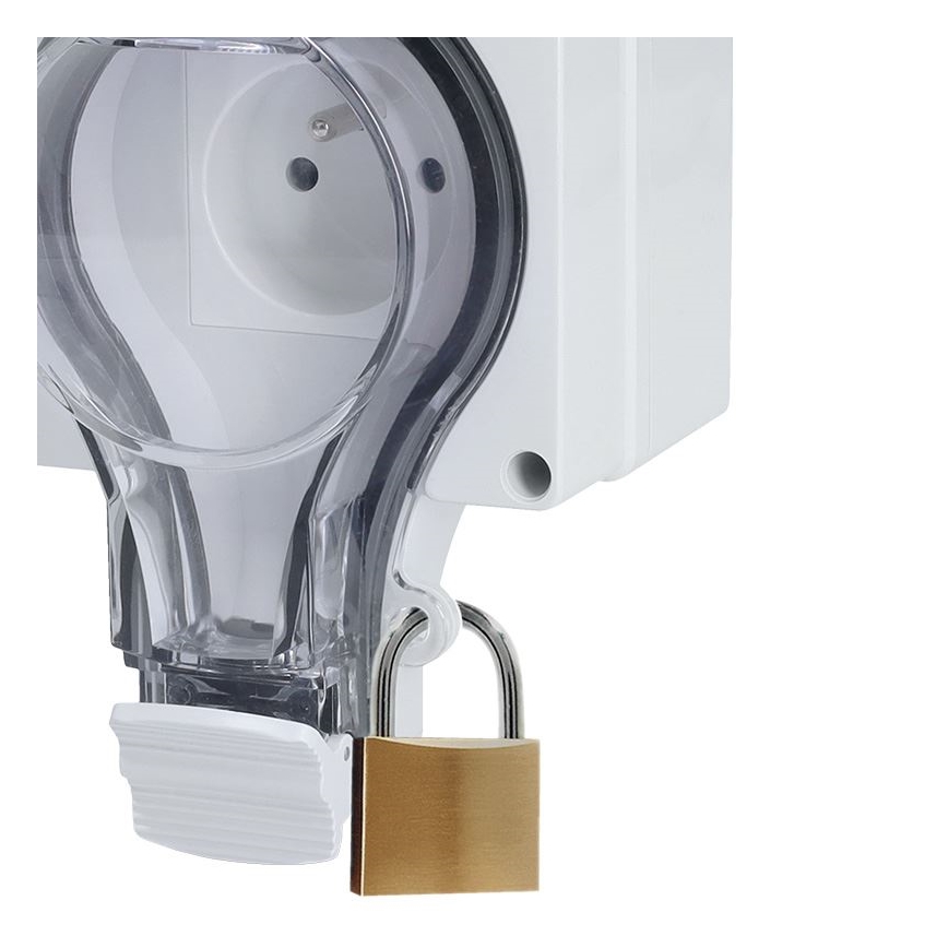 Dubbele wandcontactdoos IP66 voor vochtige omgevingen 230V/16A – water- en stofdicht