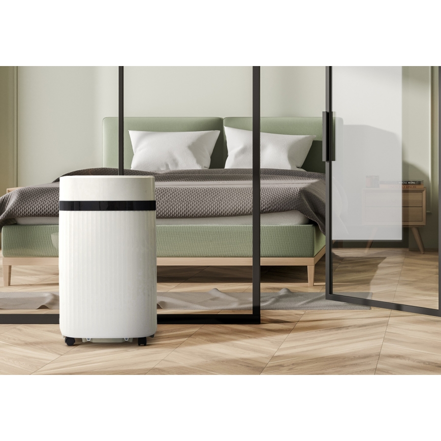 Climatiseur mobile intelligent 1340W/230V 12000BTU Wi-Fi Tuya + télécommande