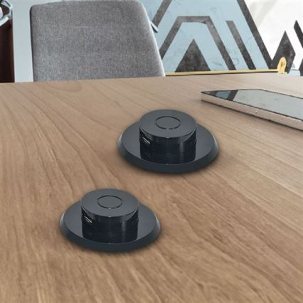 Chargeur USB intégré USB A+C noir