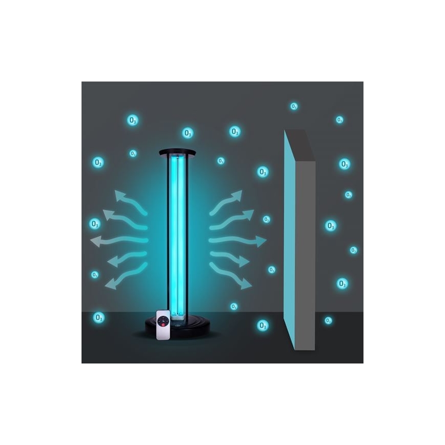 Lampe germicide désinfectante UVC/100W/230V + Télécommande