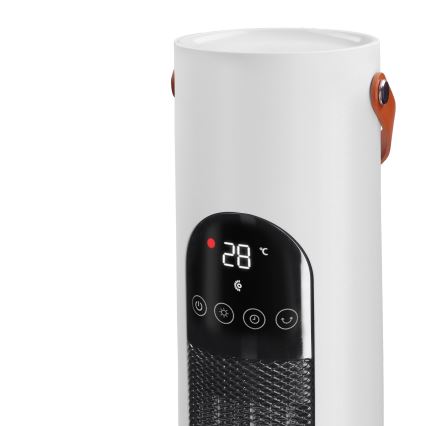 Ventilateur colonne avec élément chauffant 2000W/230V + télécommande