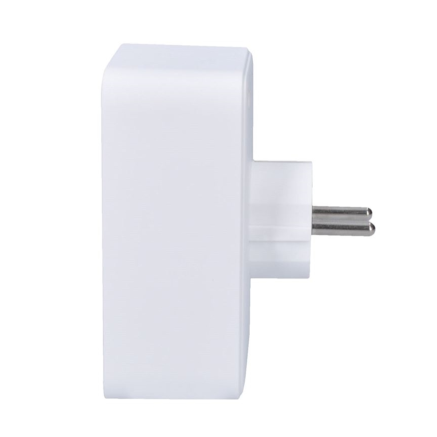 Multiprise blanche 1x 16 A + 2x 2,5 A avec chargeur USB 2 ports (A + C)